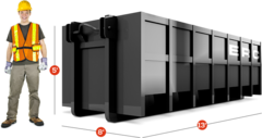 RentForce 15 yard dumpster